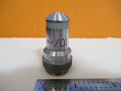 VICKERS UK ENGLAND OBJECTIVE 10X OPTICS MICROSCOPE PART AS PICTURED #1E-C-10