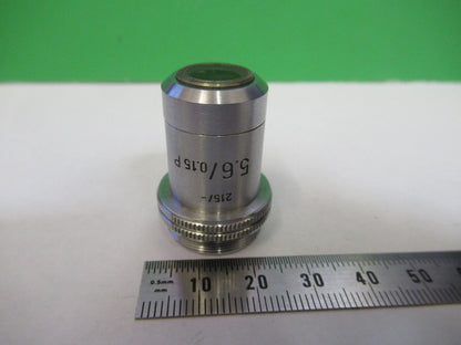 MICROSCOPE POL OBJECTIVE LEITZ 5.6X LENS GERMANY OPTICS AS PICTURED #S2-C-88