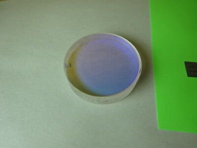 OPTICAL COATED FLAT GLASS LENS PART OPTICS #84-A-02