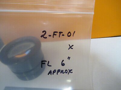 MIL SPEC OPTICAL BIG MOUNTED LENS 6" FL LASER OPTICS AS PICTURED &2-FT-01