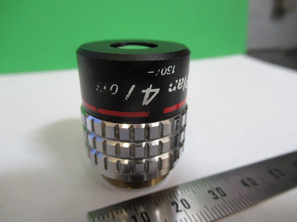 NIKON JAPAN OBJECTIVE 4X /160 LENS MICROSCOPE PART AS PICTURED P2-B-20