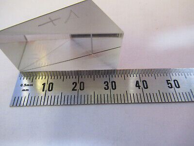 OPTICAL GLASS PRISM OPTICS MICROSCOPE PART AS PICTURED P3-A-101