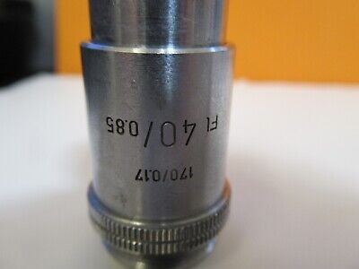 LEITZ WETZLAR 40X /170 OBJECTIVE LENS MICROSCOPE PART AS PICTURED &17-FT-89