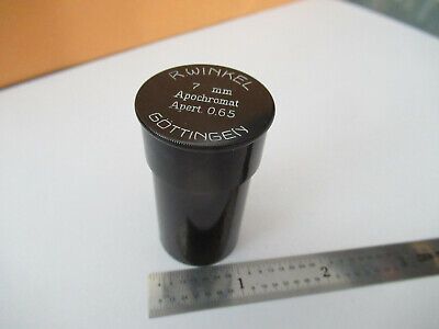 WINKEL GOTTINGEN EMPTY OBJECTIVE CAN 7mm  MICROSCOPE PART AS PICTURED #F2-A-47