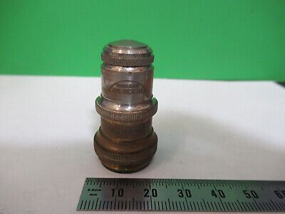 ANTIQUE BRASS REICHERT AUSTRIA OBJECTIVE MICROSCOPE PART AS PICTURED &Q9-A-19