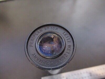 LEITZ WETZLAR EYEPIECE GF 10X OPTICS LENS MICROSCOPE PART AS PICTURED &5M-A-22