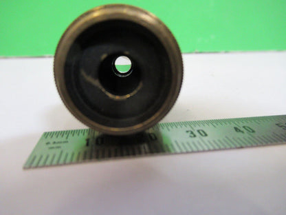 ANTIQUE BRASS ERNST LEITZ APO 3mm OBJECTIVE MICROSCOPE PART AS PICTURED #H3-A-57