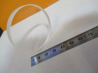 OPTICAL 50mm DIAMETER FLAT FUSED SILICA LASER OPTICS AS PICTURED P3-A-50A