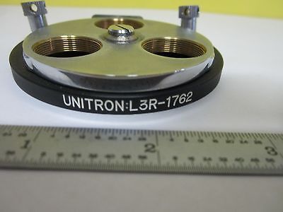 MICROSCOPE PART NOSEPIECE TURRET UNITRON L3R-1782 AS IS  BIN#19V-B-01