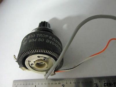 ZEISS GERMANY MICROSCOPE PART RHEOSTAT LAMP INTENSITY SWITCH sku#5B