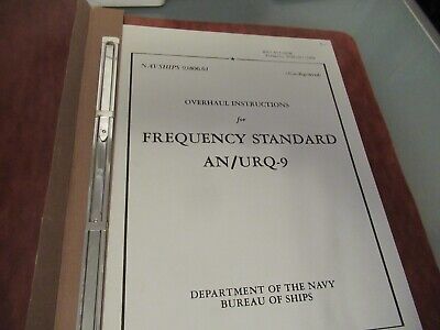 VINTAGE MANUAL QUARTZ FREQUENCY STANDARD AN/URQ-9 NAVY 1962 AS PICTURED