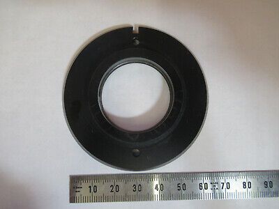 LEICA GERMANY DMR BOTTOM LENS some scratches MICROSCOPE PART AS PICTURED P1-A-12