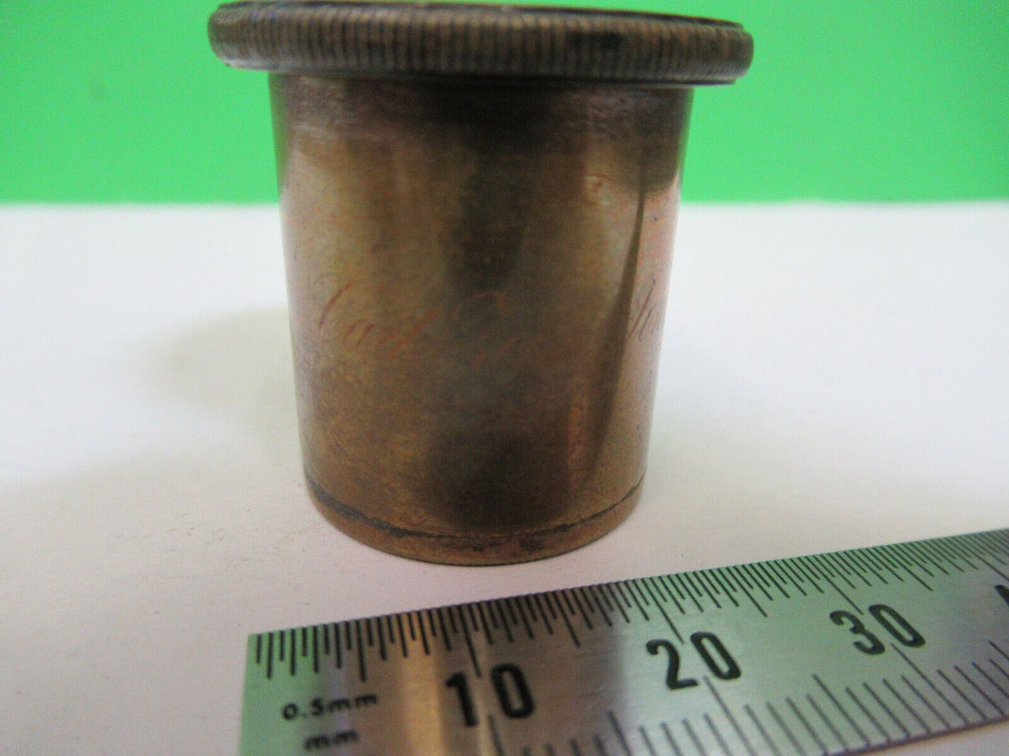 CARL ZEISS JENA ANTIQUE BRASS EYEPIECE MICROSCOPE PART AS PICTURED P2-B-76