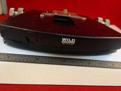 MICROSCOPE PART WILD HEERBRUGG SWISS M20 STAGE TABLE MICROMETER AS IS #51-A-07