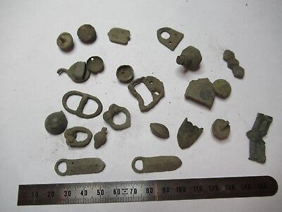 ANTIQUE BRASS BRONZE LOT MEDIEVAL ??? from EUROPE BOG FIND AS PICTURED &3-DT-12