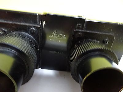 MICROSCOPE PART LEITZ GERMANY HEAD OPTICS AS IS BIN#17-D-02