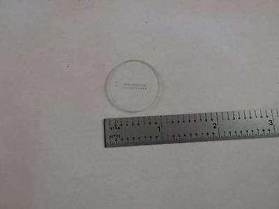 MICROSCOPE PART MEASURING RETICLE 24 mm for EYEPIECE OPTICS AS IS BIN#L3-E-25