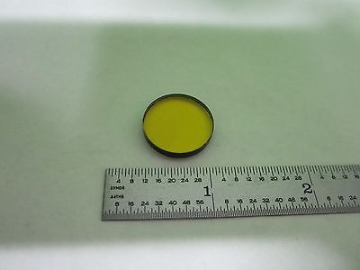 OPTICAL SCHOTT GLASS YELLOW FILTER OPTICS AS IS BIN#C3-L-11