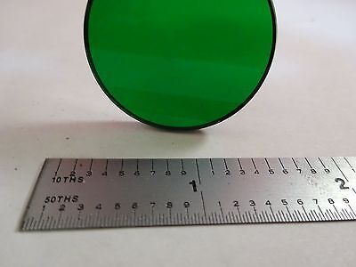 FOR PARTS MICROSCOPE PART GREEN FILTER GLASS OPTICS AS IS B#N2-E-21