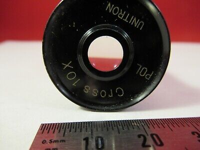 UNITRON POL EYEPIECE CROSS 10X POL OPTICS MICROSCOPE PART AS PICTURED &8-B-32