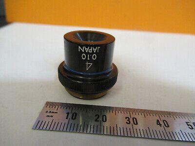 BAUSCH LOMB 4X OBJECTIVE 748007 LENS OPTICS MICROSCOPE PART AS PICTURED &P2-A-10