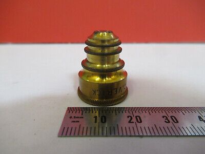 ANTIQUE BRASS VERICK OBJECTIVE FRANCE MICROSCOPE PART AS PICTURED &F6-B-20