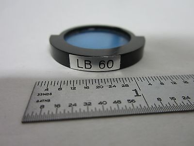 MICROSCOPE PART MITUTOYO JAPAN  FILTER LB 60 OPTICS  BIN#R5-40