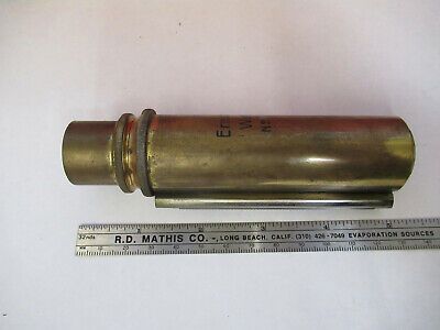 ANTIQUE MICROSCOPE PART LEITZ GERMANY BRASS TUBUS LIMB AS PICTURED &13-FT-19