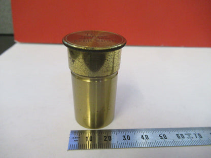 EMPTY CANISTER LEITZ ANTIQUE BRASS OBJECTIVE MICROSCOPE PART AS PICTURED Q4-A-17