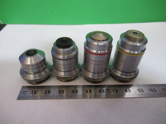 LOT BAUSCH LOMB INDUSTRIAL OBJECTIVE  RMS MICROSCOPE PART AS PICTURED G7-A-50