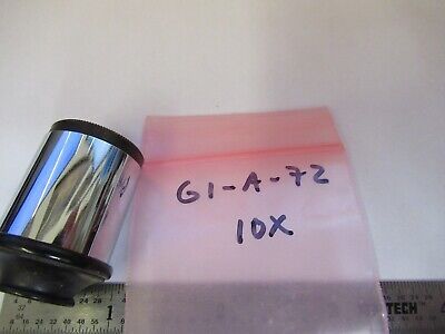 VINTAGE SPENCER AO 10X EYEPIECE OCULAR MICROSCOPE PART OPTICS AS PICTURED G1-A72