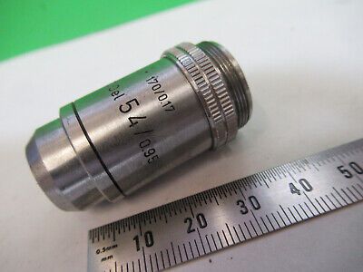 LEITZ WETZLAR GERMANY 54X /170 OBJECTIVE MICROSCOPE PART AS PICTURED #R7-B-53