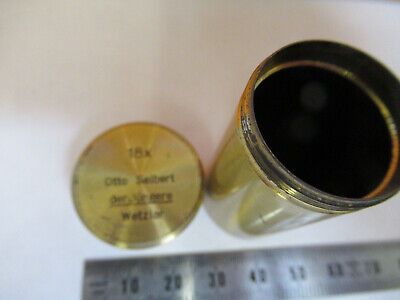 OTTO SEIBERT GERMANY EMPTY BRASS OBJECTIVE CAN 18X MICROSCOPE PART  &H1-B-07