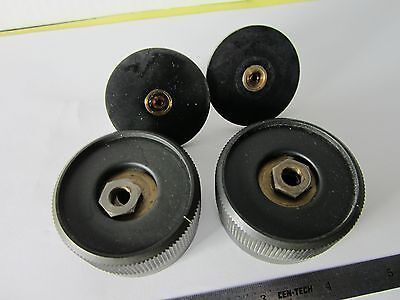 LOT 2 EA OPTICAL MICROSCOPE PART KNOBS ZEISS GERMANY OPTICS BIN#C8-06