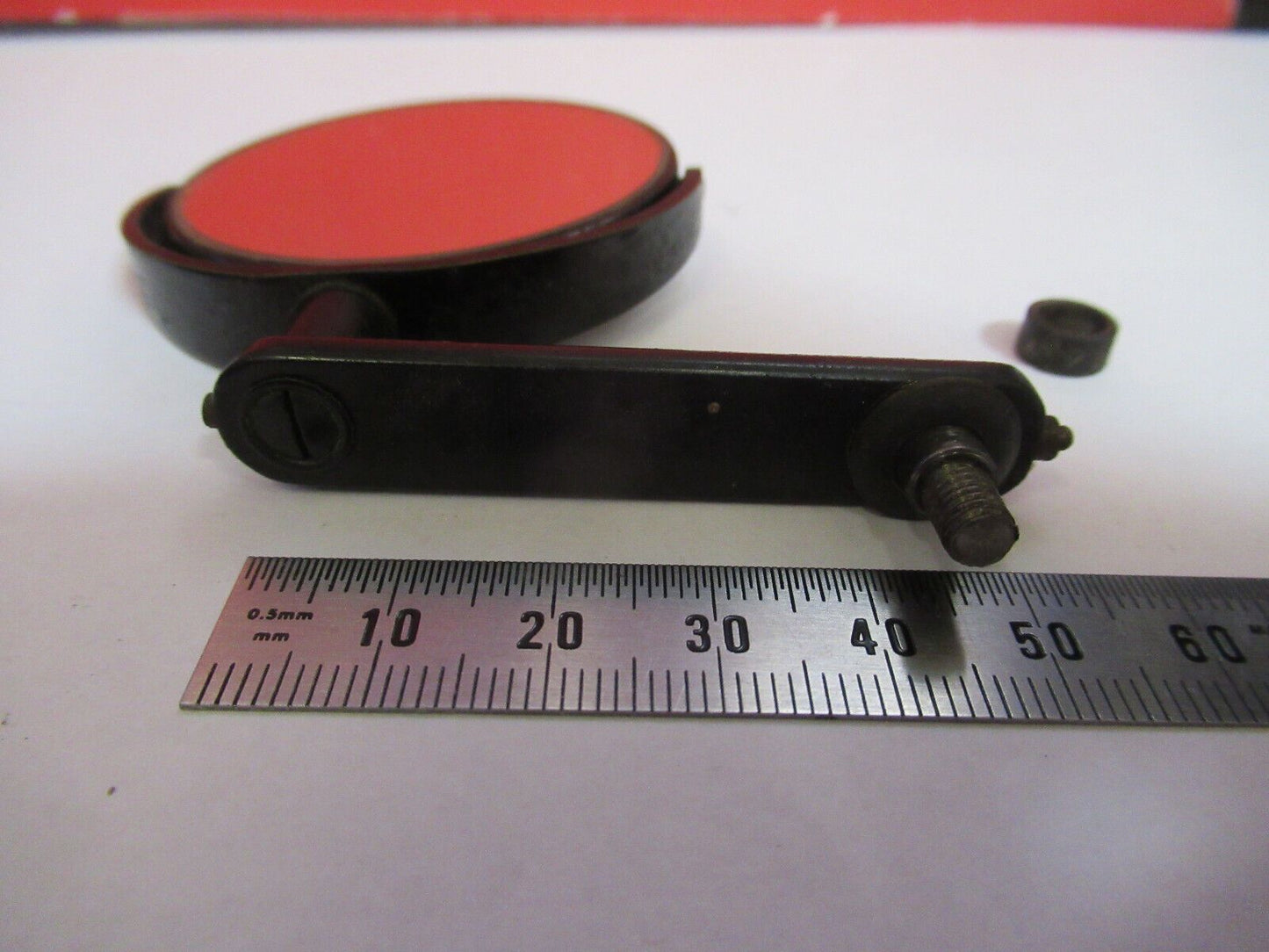 ANTIQUE SPENCER AO OPTICS MIRROR ASSEMBLY MICROSCOPE PART AS PICTURED #S5-A-15