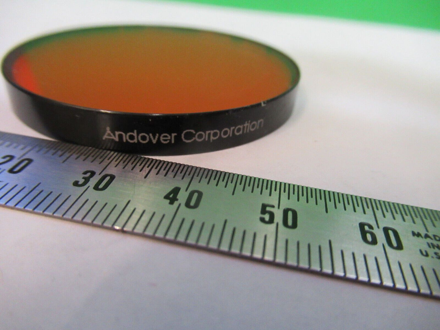 OPTICAL FILTER  ANDOVER OPTICS AS PICTURED &Z7-A-27