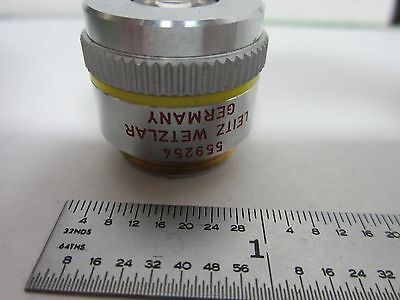 MICROSCOPE OBJECTIVE LEITZ GERMANY NPL FLUOTAR 10X INFINITY OPTICS BIN#L4-08