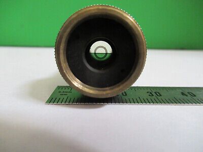 VICKERS UK 10X MICROPLAN OBJECTIVE ENGLAND MICROSCOPE PART AS PICTURED #R9-A-36