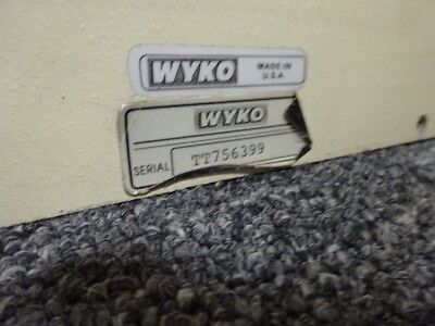 OPTICAL WYKO MANUAL TILT TIP TABLE INTERFEROMETER LASER OPTICS AS IS #LOB2