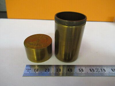 EMPTY BRASS BAUSCH LOMB CAN 2/3 OBJECTIVE MICROSCOPE PART AS PICTURED &A2-FT-70