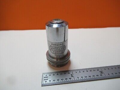 ANTIQUE OBJECTIVE LEITZ 45X 6L /170 OPTICS MICROSCOPE PART AS PICTURED &16-B-76