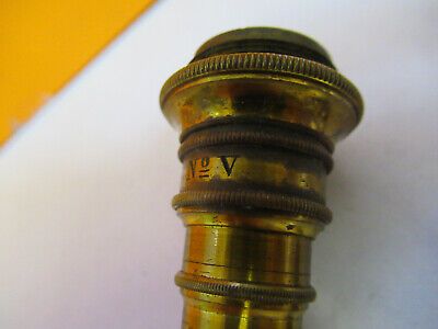 ANTIQUE SEIBERT GERMANY OBJECTIVE "V" LENS MICROSCOPE PART AS PICTURED &A2-FT-49