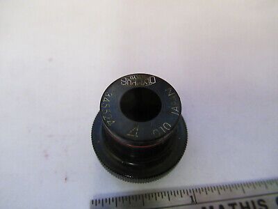 OLYMPUS JAPAN OBJECTIVE 4X 345524 OPTICS MICROSCOPE PART AS PICTURED #W8-FT-05