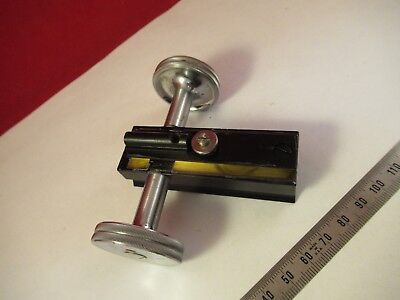 LEITZ WETZLAR GERMANY POL STAGE MICROMETER MICROSCOPE PART AS PICTURED &FT-4-64