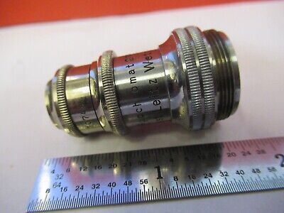 ANTIQUE ERNST LEITZ GERMANY APO 2mm OBJECTIVE MICROSCOPE PART AS PIC Q1-A-64