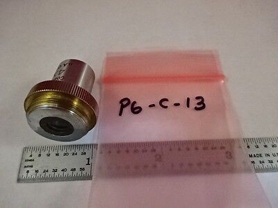 MICROSCOPE PART OBJECTIVE UNITRON 4X COATED OPTICS AS IS #P6-C-13