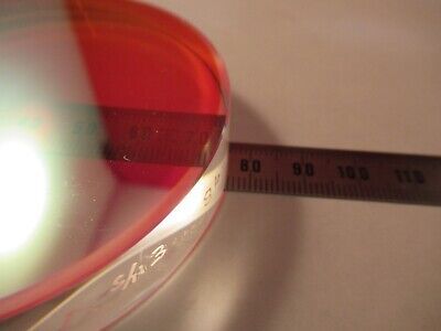 OPTICAL FLAT FUSED SILICA COATED 3" DIAMETER 1/10 WAVE OPTICS AS PIC &9-FT-75