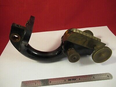 ANTIQUE BRASS LIMB STAGE SPENCER BUFFALO MICROSCOPE PART AS PICTURED &FT-5-191