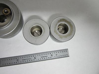 MICROSCOPE PART KNOBS SET POLYVAR LEICA REICHERT OPTICS AS IS BIN#N9-11