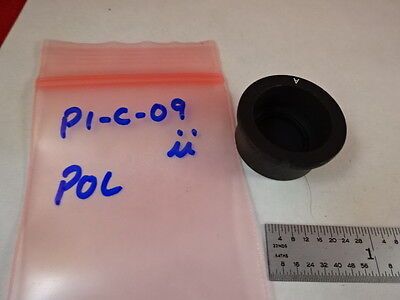 MICROSCOPE PART NIKON POLARIZER ANALYZER OPTICS AS IS BIN#P1-C-09